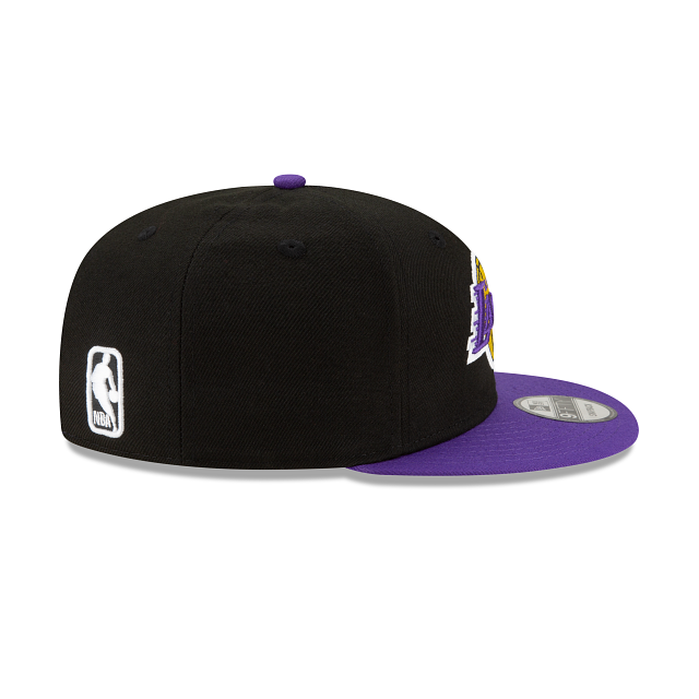 Los Angeles Lakers NBA New Era Men's Black Purple 9Fifty 2 Tone Snapback