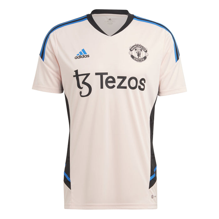 Manchester United FC EPL Adidas Men's Icey Pink Condivo 22 Training Jersey