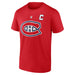 Maurice Richard Montreal Canadiens NHL Fanatics Branded Men's Red Alumni Authentic T-Shirt