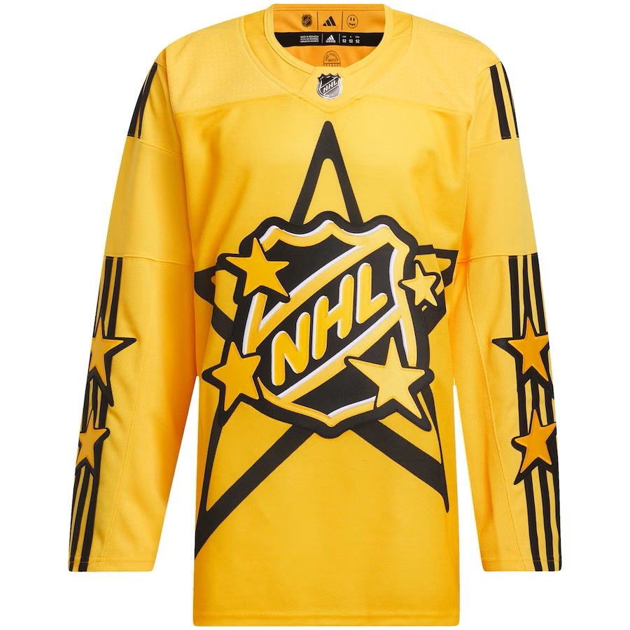 2024 All Star Game Adidas x Drew House Maillot Pro authentique jaune Primegreen pour homme