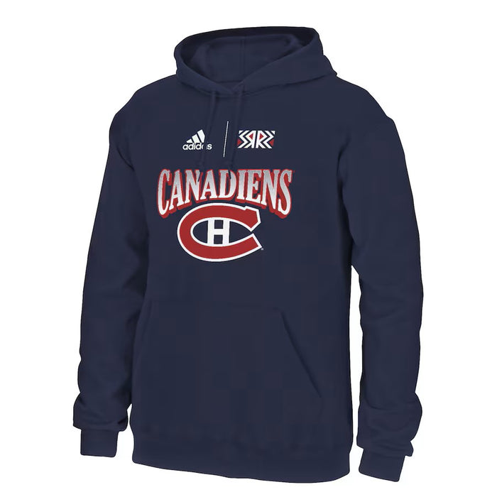 Montreal Canadiens NHL Adidas Men's Navy Reverse Retro 2.0 Lifestyle Pullover Hoodie