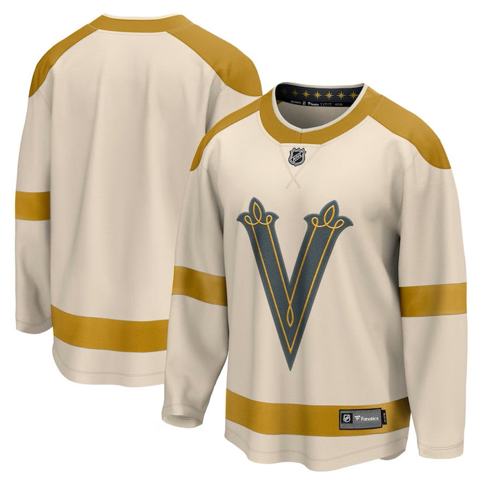 Las Vegas Golden Knights NHL Fanatics Branded Men's Cream 2024 Winter Classic Breakaway Jersey
