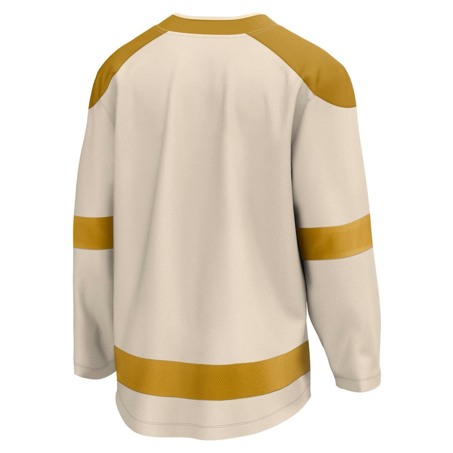 Maillot Breakaway classique d'hiver 2024 crème pour hommes Fanatics Branded de la LNH des Golden Knights de Las Vegas