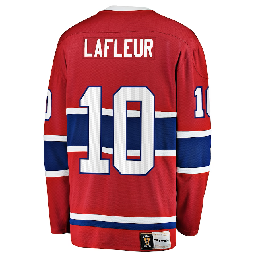 Guy Lafleur Montreal Canadiens NHL Fanatics Branded Men's Red Premier Vintage Breakaway Jersey