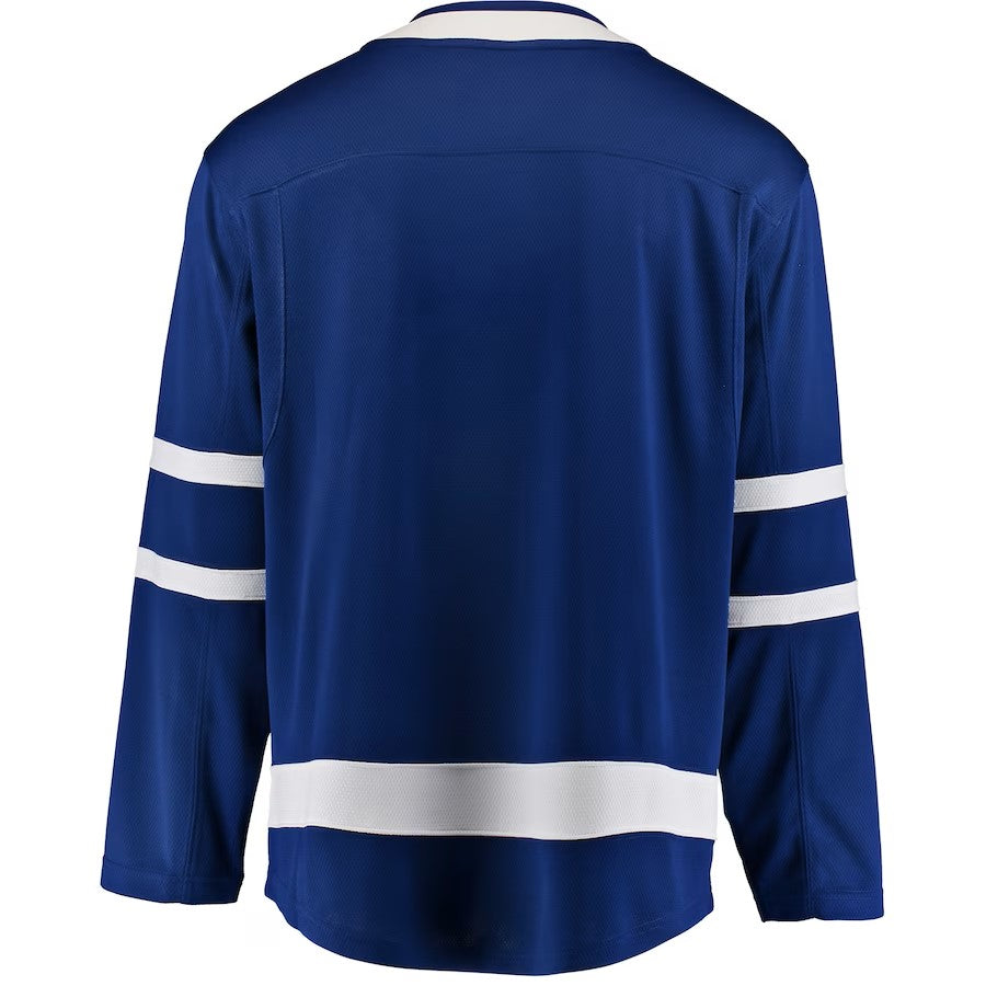 Maillot à domicile Breakaway bleu royal pour hommes de marque Fanatics LNH des Maple Leafs de Toronto