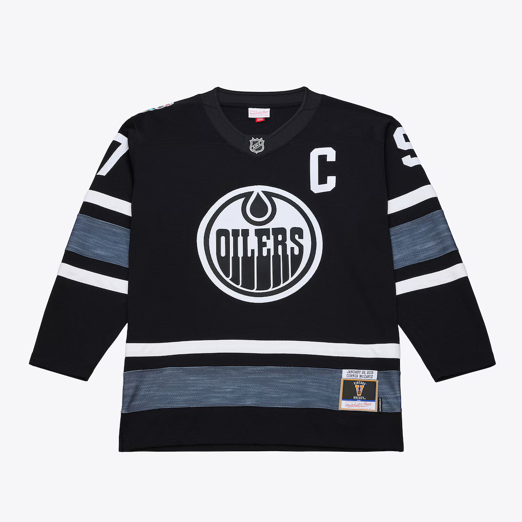 Connor McDavid Edmonton Oilers NHL Mitchell & Ness Men's Black 2019 All-Star Power Play Authentic Jersey