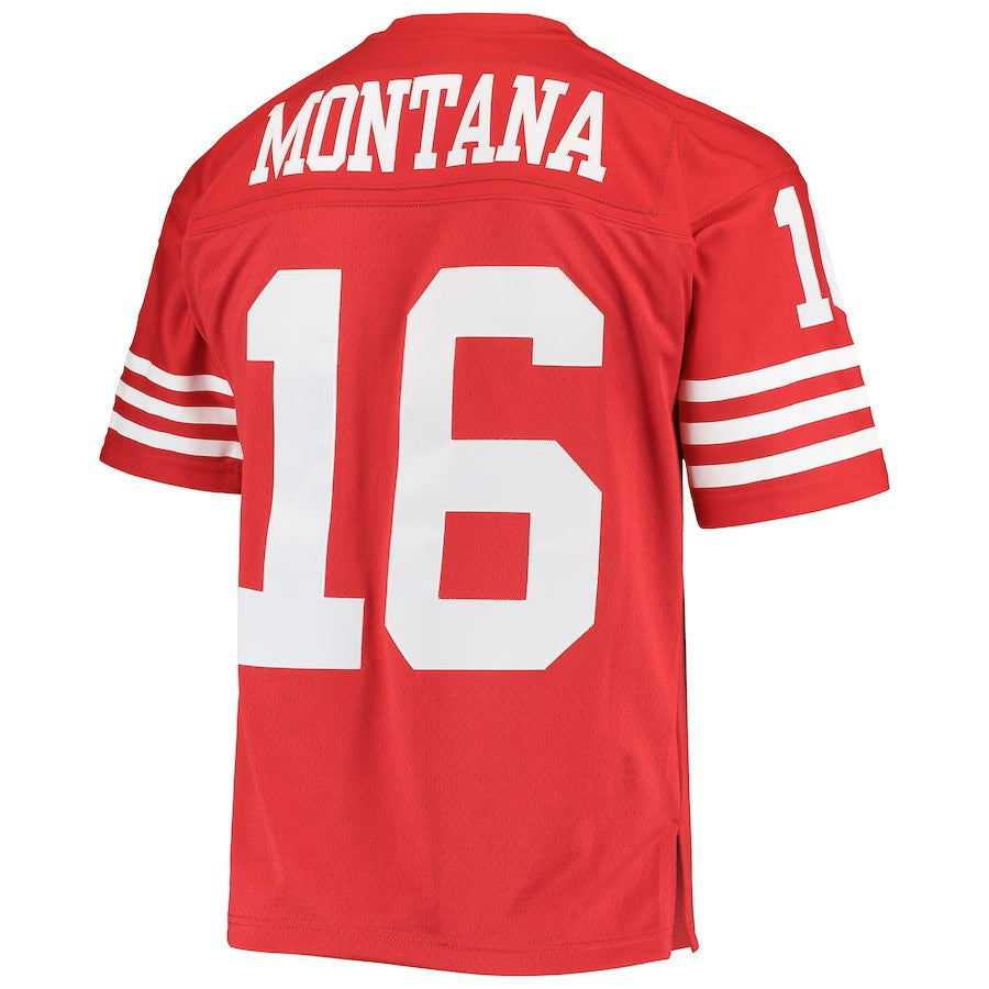 Joe Montana San Francisco 49ers NFL Mitchell & Ness Scarlet 1990 Legacy Replica Maillot pour homme