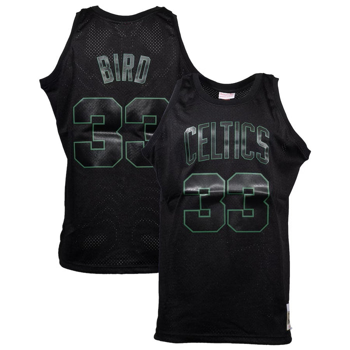 Larry Bird Boston Celtics NBA Mitchell & Ness Men's Black Dynamic Hardwood Classics Swingman Jersey