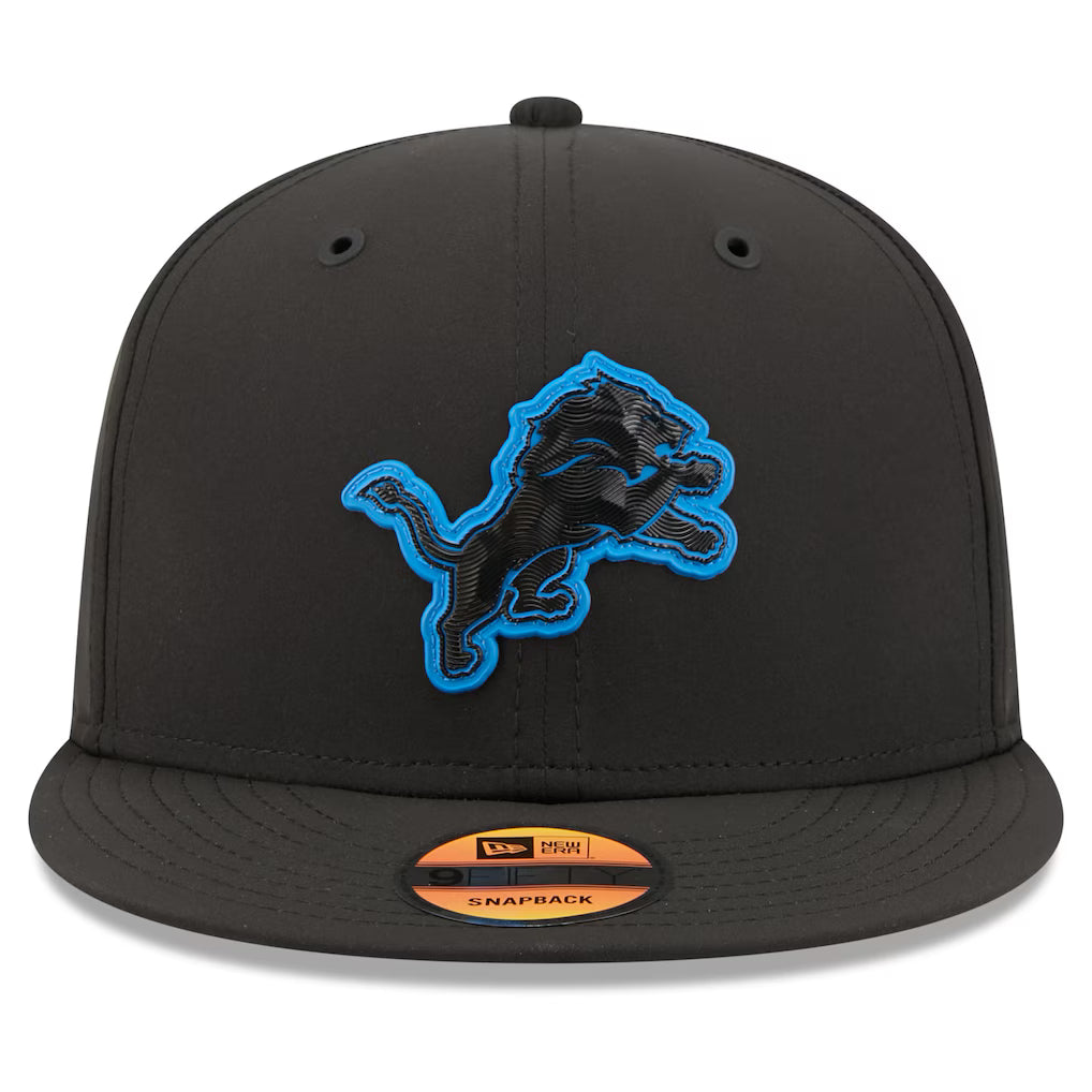 Detroit Lions NFL New Era Men's Black 9Fifty 2026 Sideline Snapback