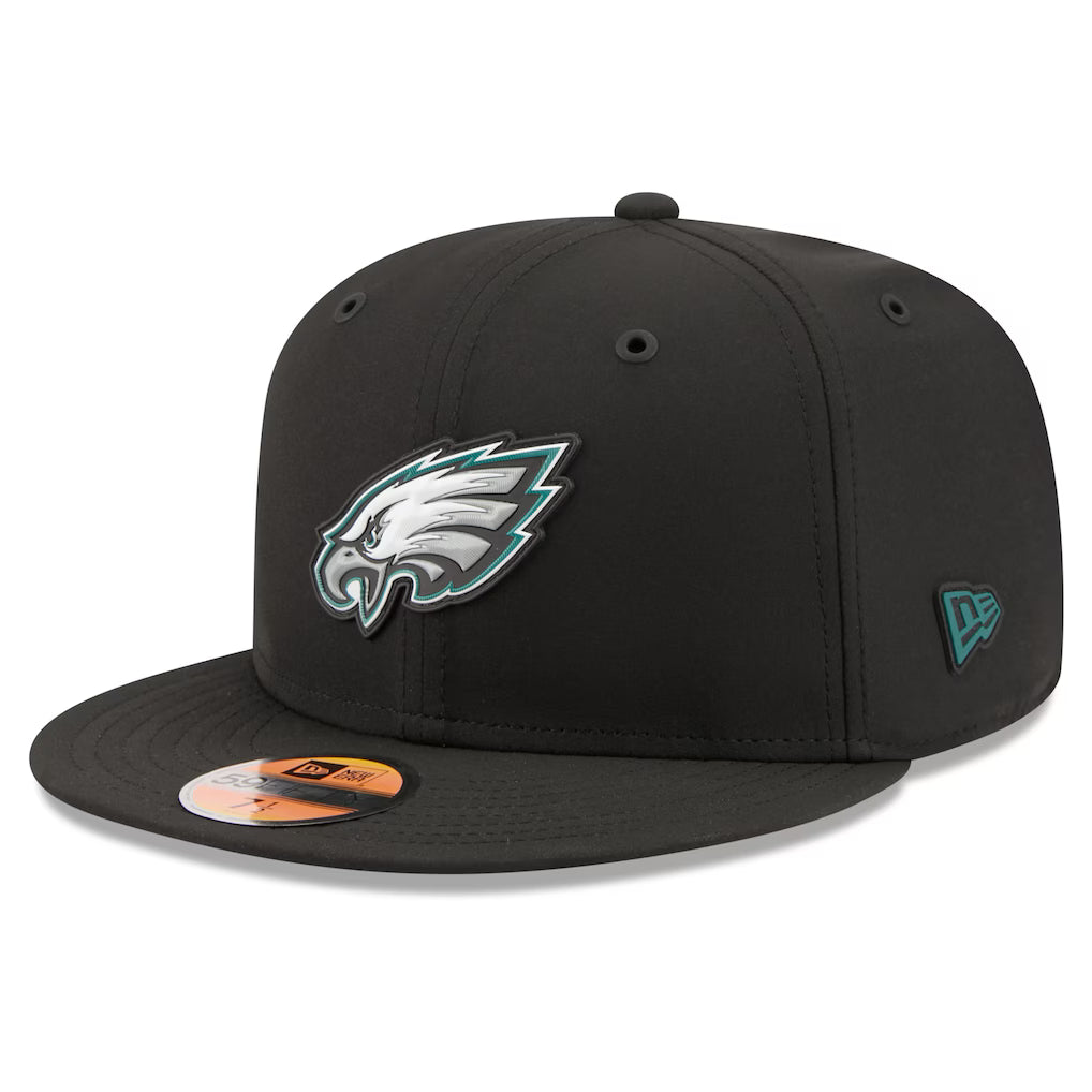 Philadelphia Eagles NFL New Era Men's Black 59Fifty 2026 Sideline Fitted Hat