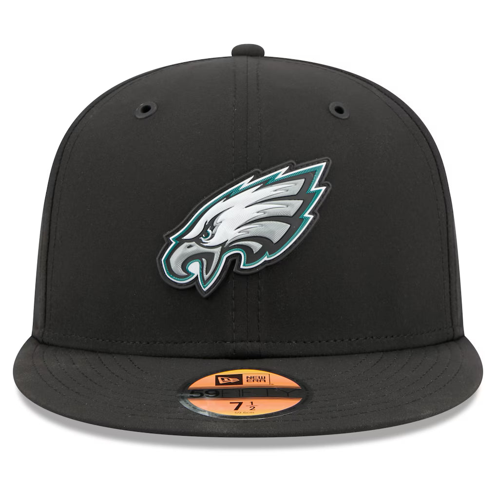 Philadelphia Eagles NFL New Era Men's Black 59Fifty 2026 Sideline Fitted Hat