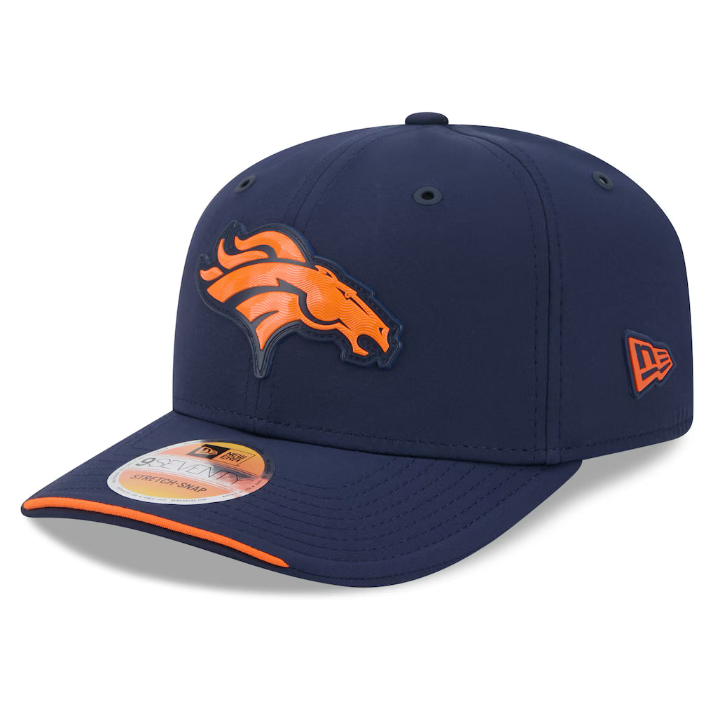 Denver Broncos NFL New Era Men's Navy 9Seventy 2026 Sideline Stretch Snapback