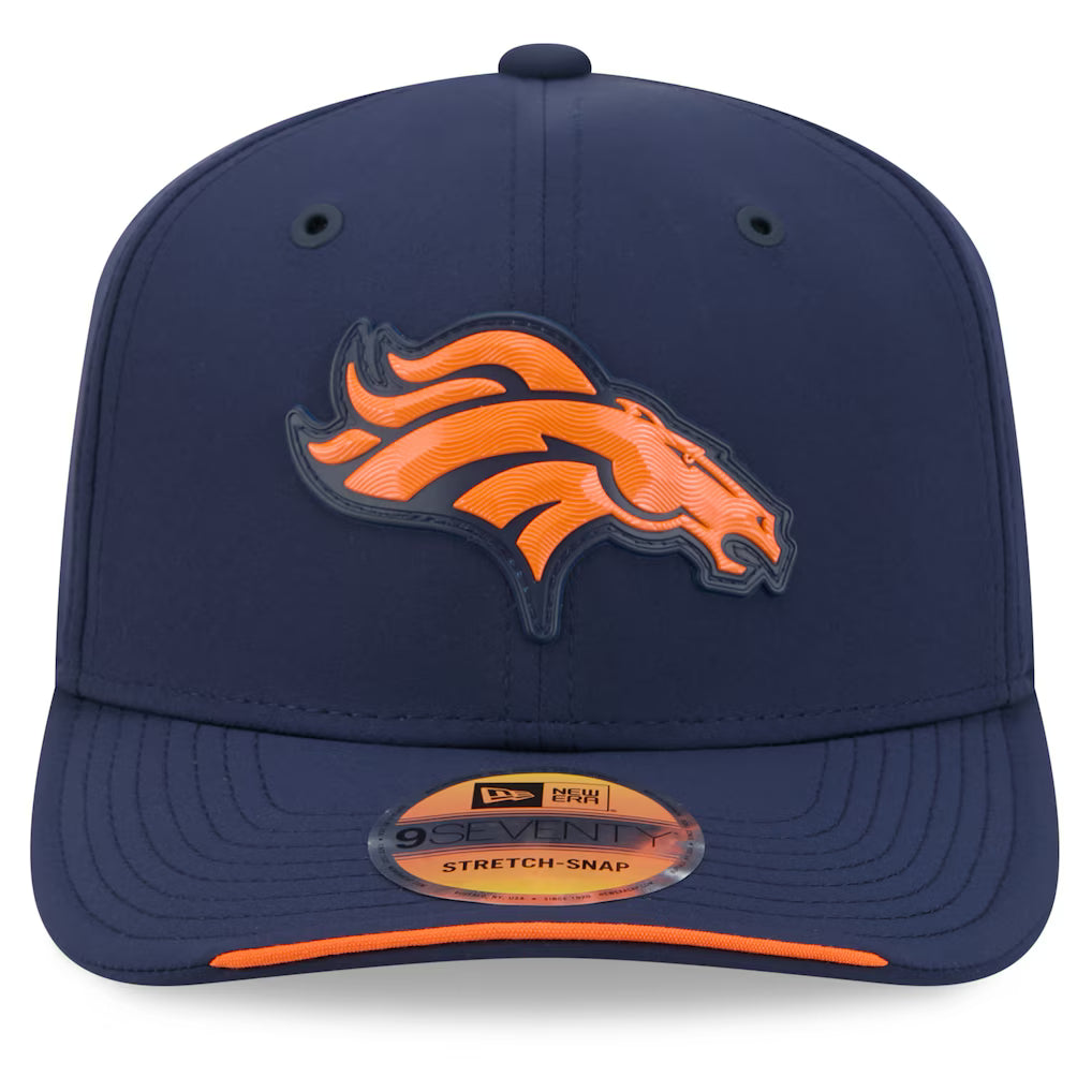 Denver Broncos NFL New Era Men's Navy 9Seventy 2026 Sideline Stretch Snapback