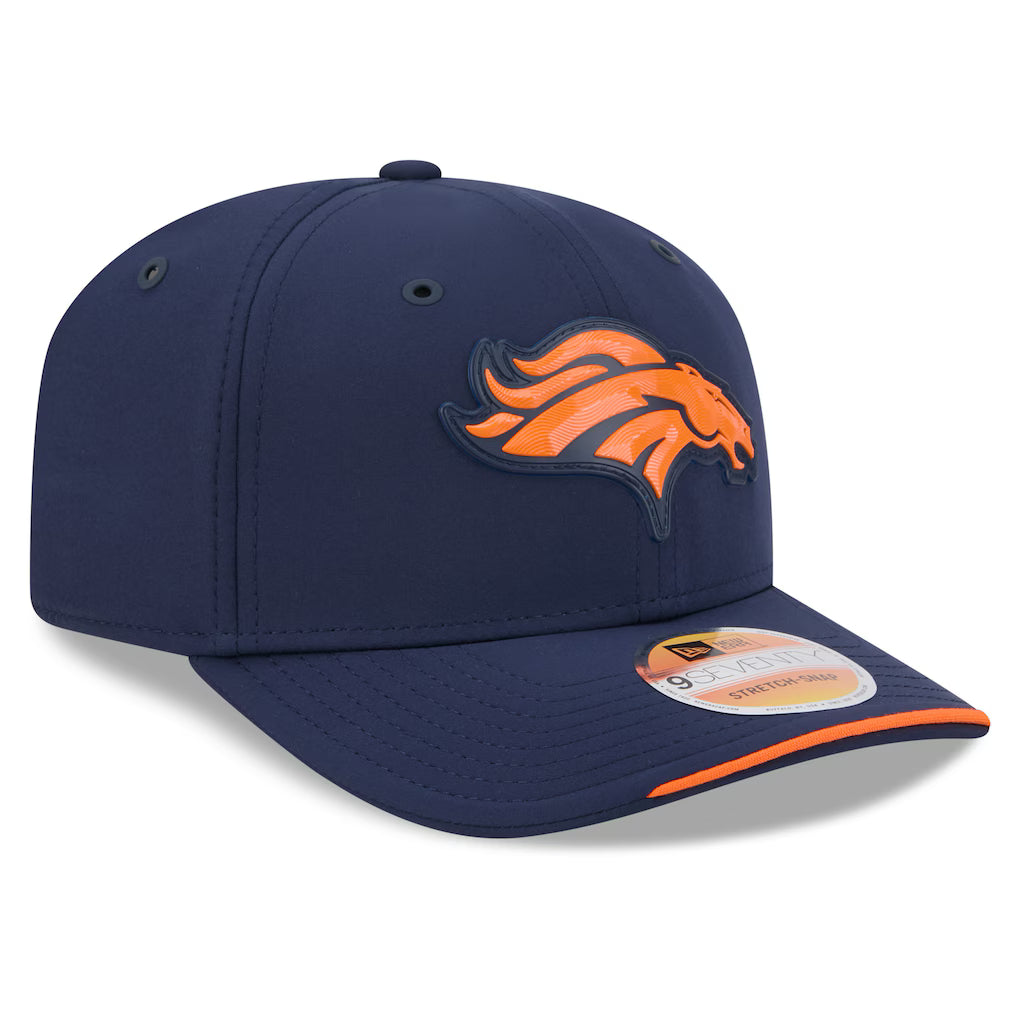 Denver Broncos NFL New Era Men's Navy 9Seventy 2026 Sideline Stretch Snapback
