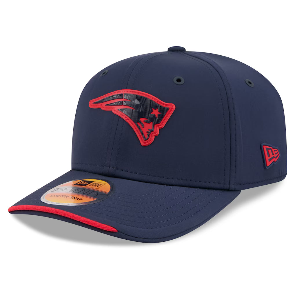 New England Patriots NFL New Era Men's Navy 9Seventy 2026 Sideline Stretch Snapback