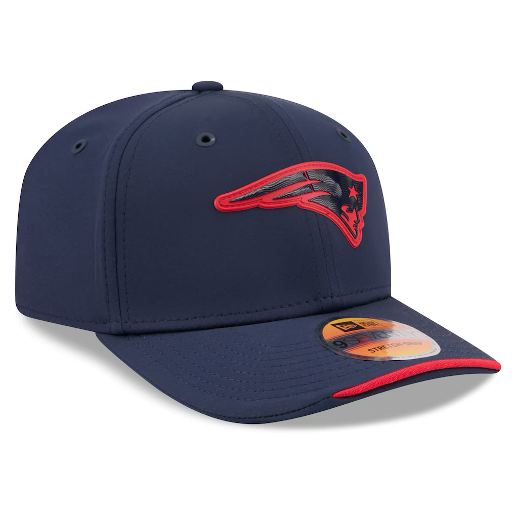 New England Patriots NFL New Era Men's Navy 9Seventy 2026 Sideline Stretch Snapback
