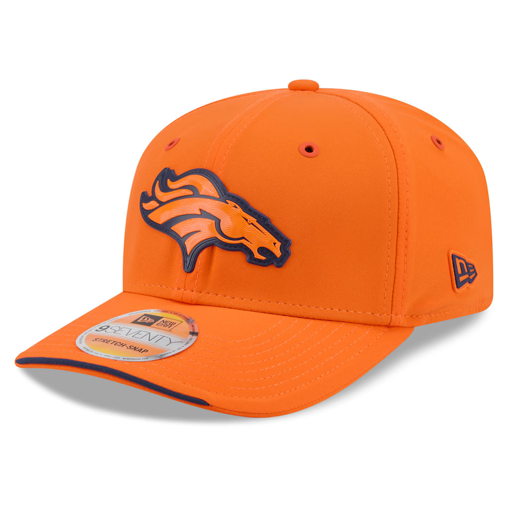 Denver Broncos NFL New Era Men's Orange 9Seventy 2026 Sideline Stretch Snapback