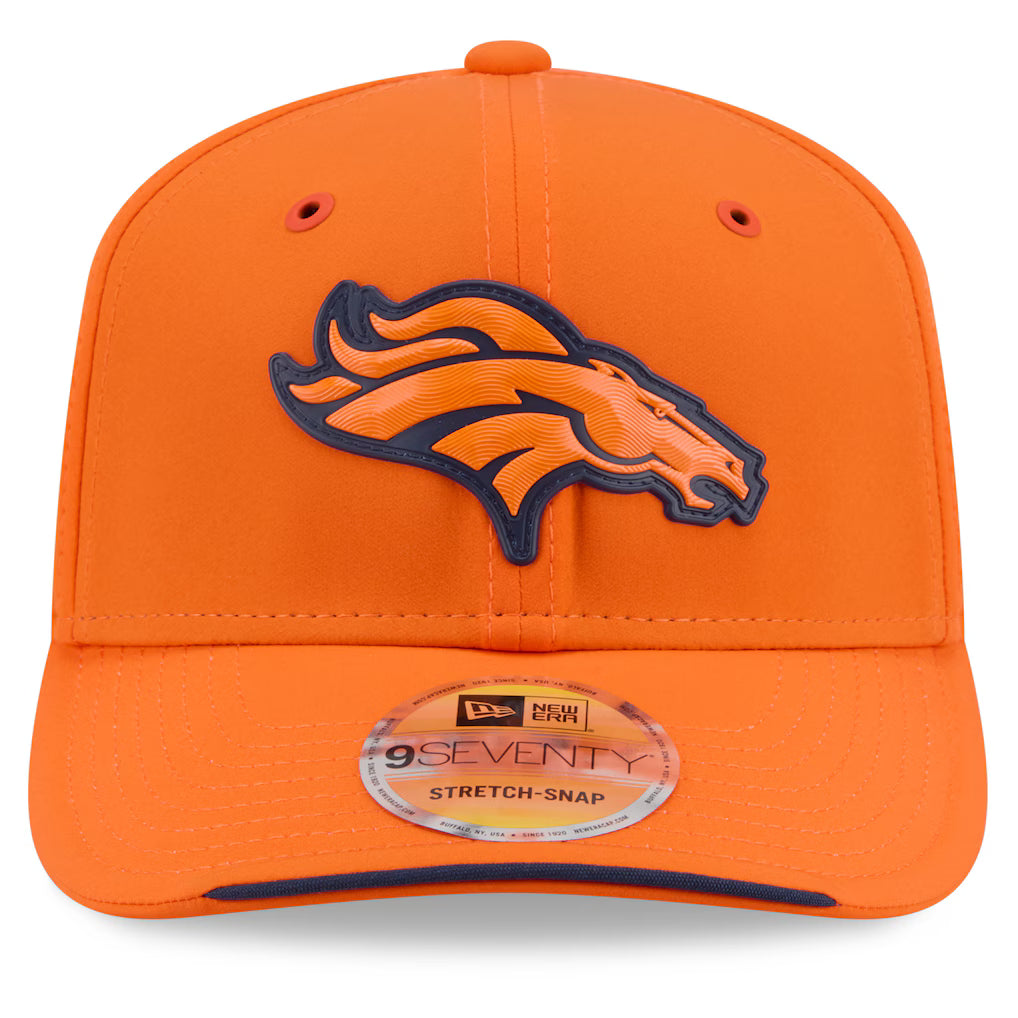 Denver Broncos NFL New Era Men's Orange 9Seventy 2026 Sideline Stretch Snapback