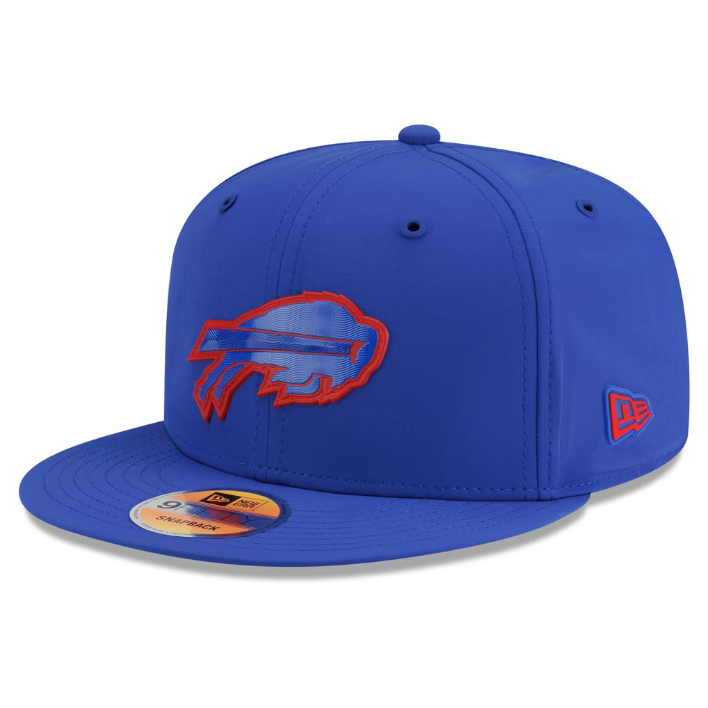 Buffalo Bills NFL New Era Men's Majestic Blue 9Fifty 2026 Sideline Snapback Hat