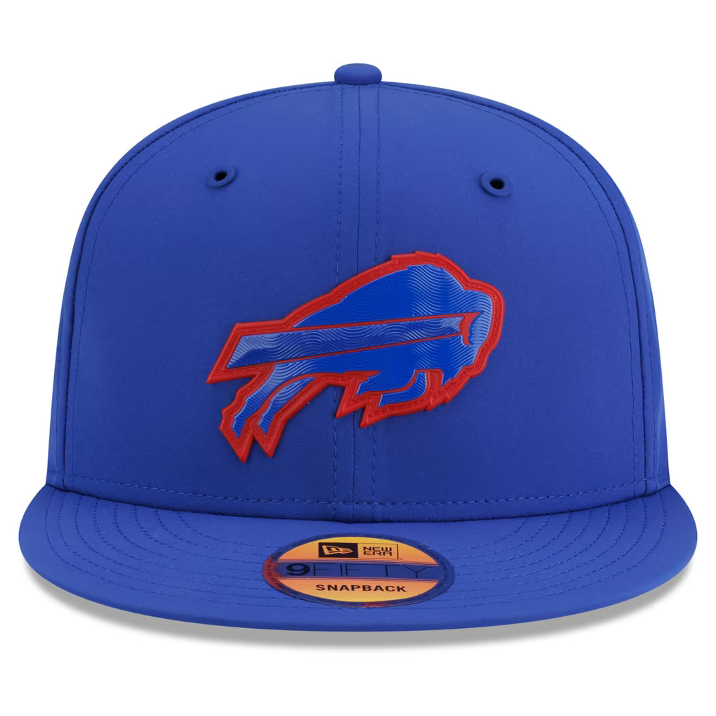 Buffalo Bills NFL New Era Men's Majestic Blue 9Fifty 2026 Sideline Snapback Hat