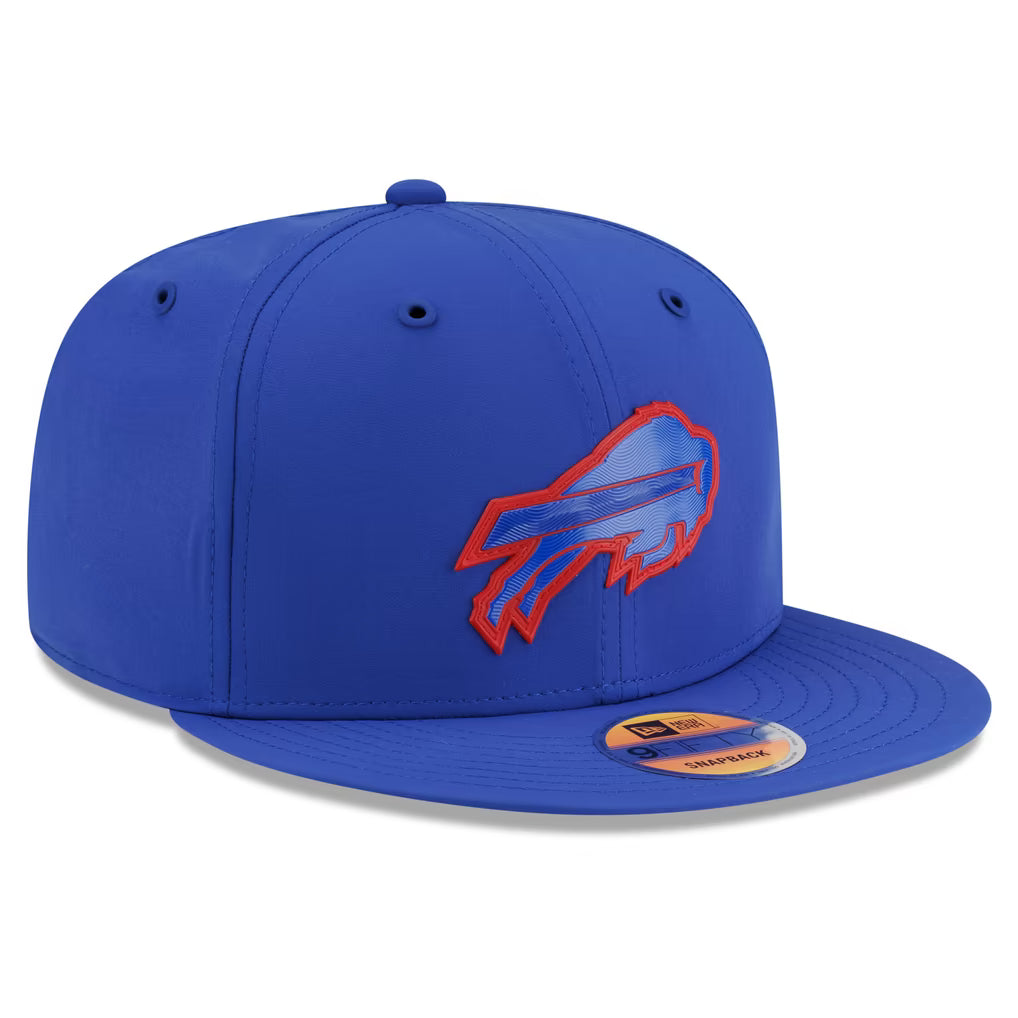 Buffalo Bills NFL New Era Men's Majestic Blue 9Fifty 2026 Sideline Snapback Hat