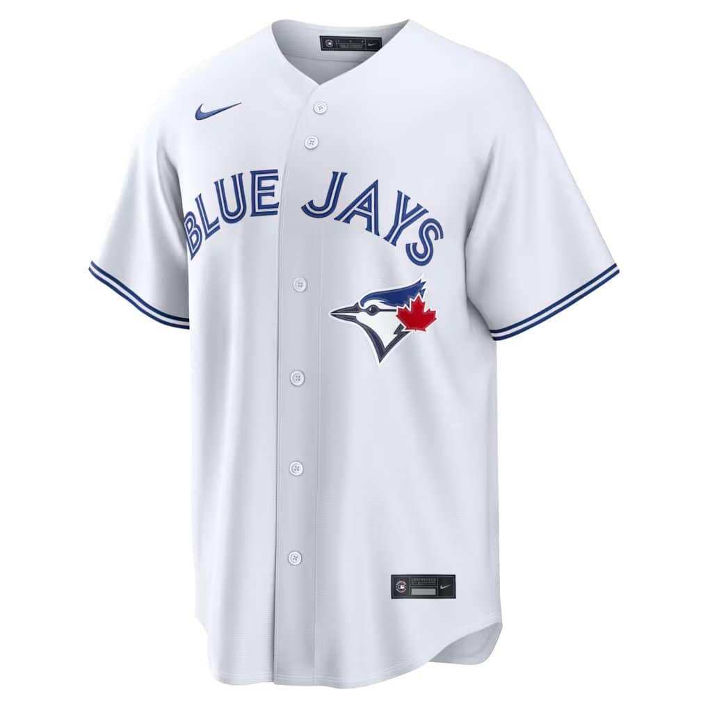 Addison Barger Toronto Blue Jays MLB Nike Men's White Home Replica Jersey