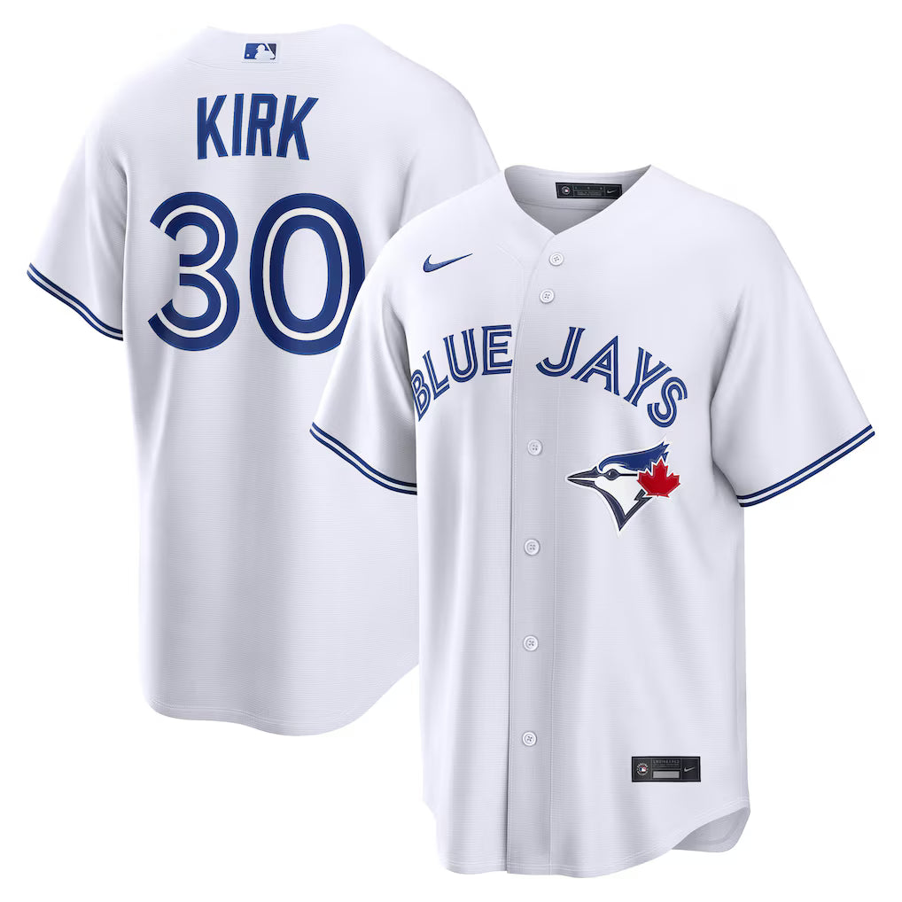 Alejandro Kirk Toronto Blue Jays MLB Nike Men's White Home Replica Jersey