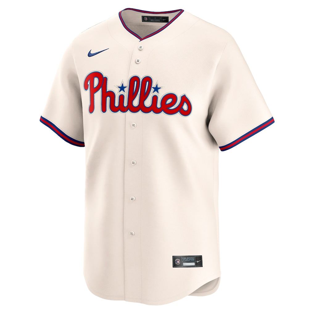 Philadelphia Phillies MLB Nike Men's Cream Alternate Limited Jersey