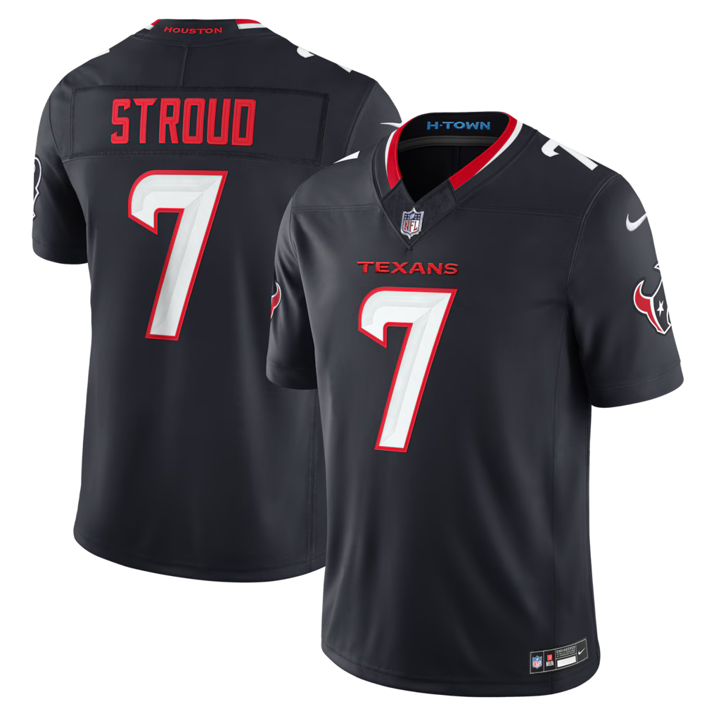 C.J. Stroud Houston Texans NFL Nike Men's Pitch Blue Vapor F.U.S.E. Limited Player Sewn Jersey
