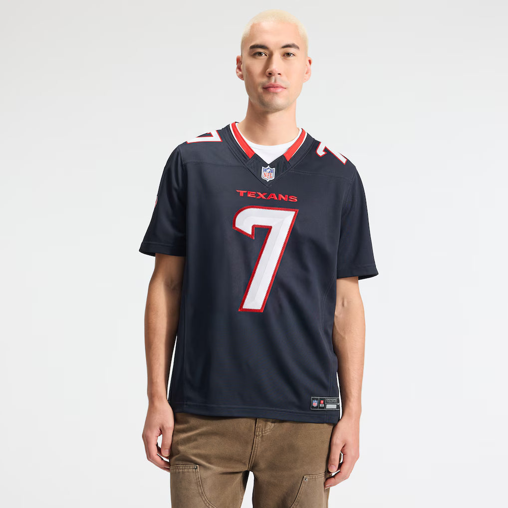 C.J. Stroud Houston Texans NFL Nike Men's Pitch Blue Vapor F.U.S.E. Limited Player Sewn Jersey