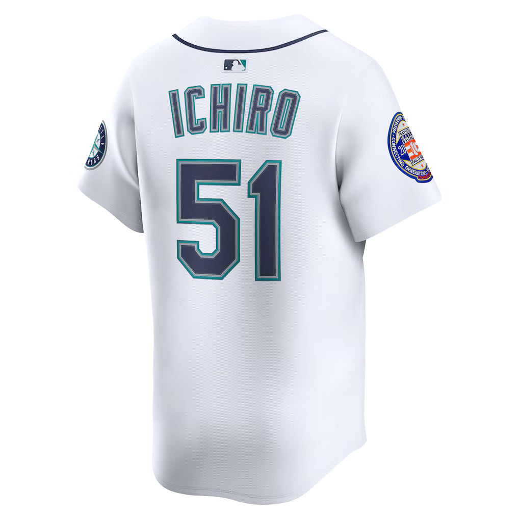 Ichiro Suzuki Seattle Mariners MLB Nike Men's White National Baseball Hall of Fame Home Replica Jersey