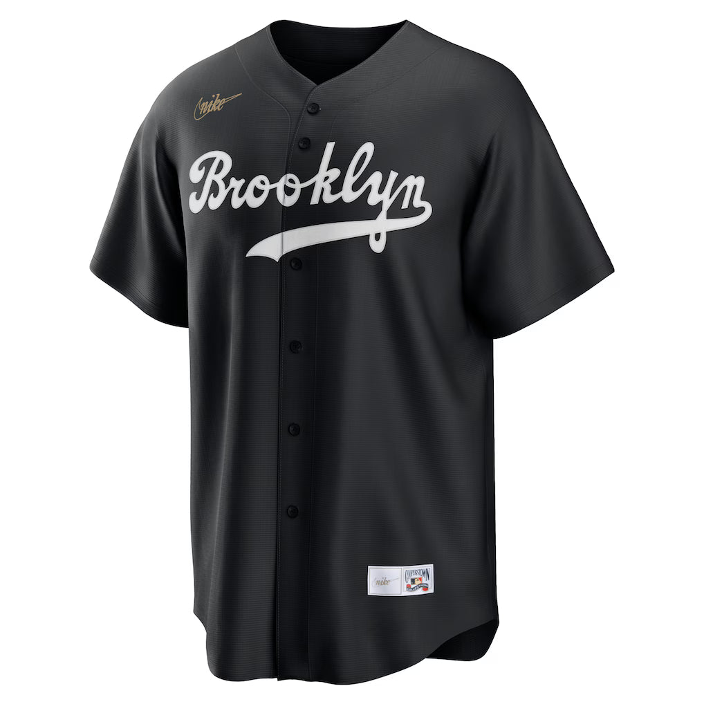 Jackie Robinson Brooklyn Dodgers MLB Nike Men's Black Cooperstown Replica Player Jersey