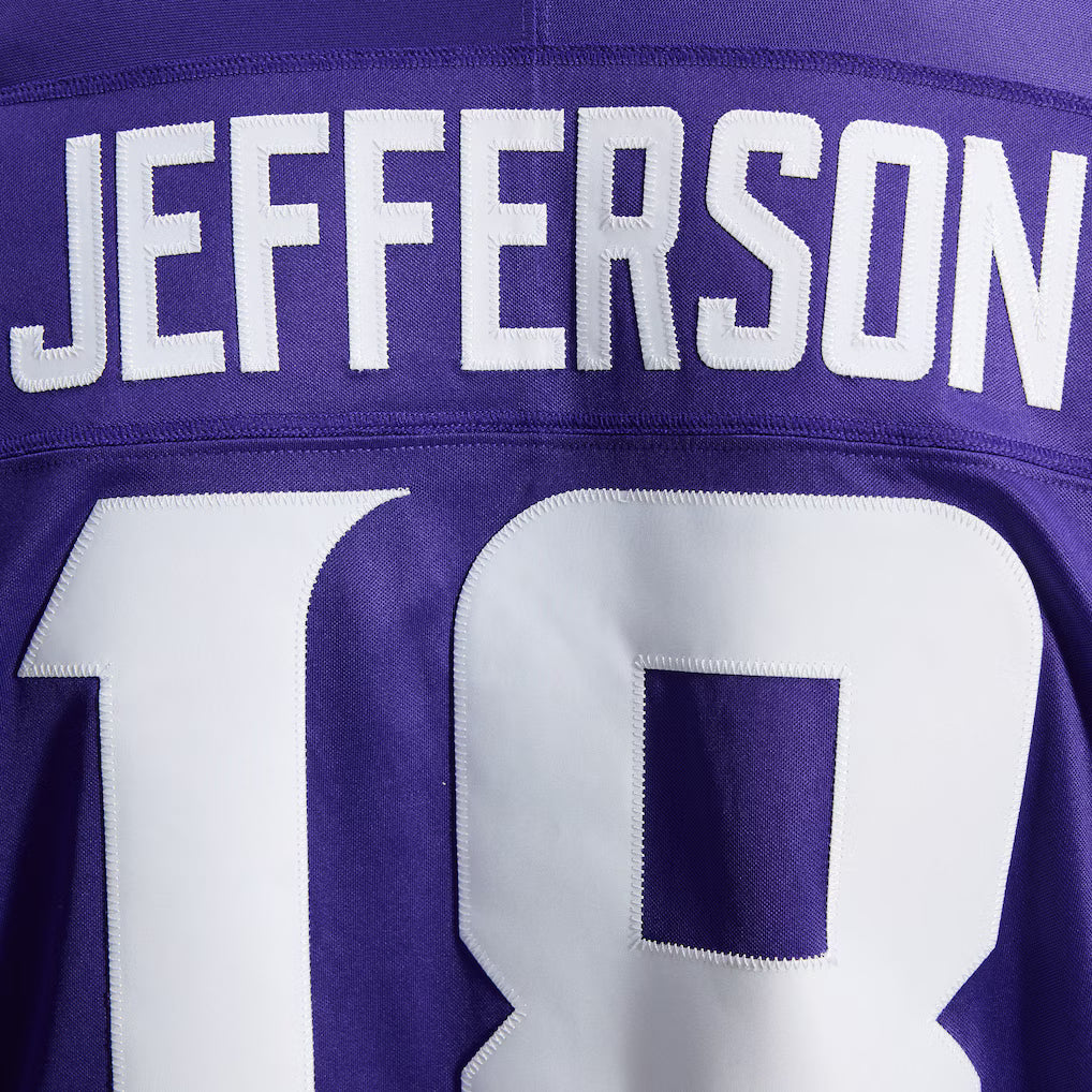 Justin Jefferson Minnesota Vikings NFL Nike Men's Purple Vapor F.U.S.E. Limited Player Sewn Jersey