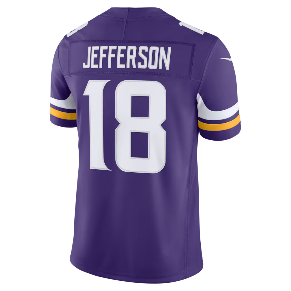 Justin Jefferson Minnesota Vikings NFL Nike Men's Purple Vapor F.U.S.E. Limited Player Sewn Jersey