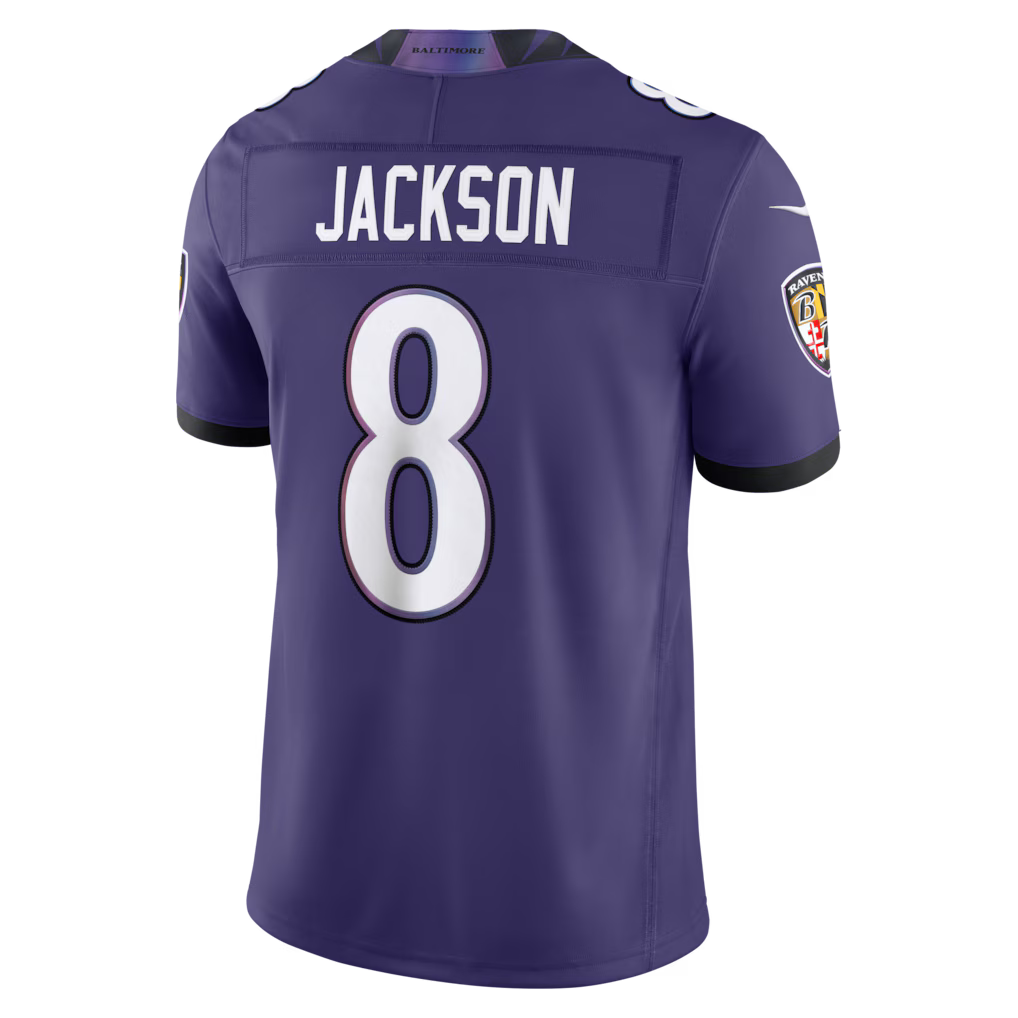 Lamar Jackson Baltimore Ravens NFL Nike Men's New Orchid Purple Vapor F.U.S.E. Limited Jersey
