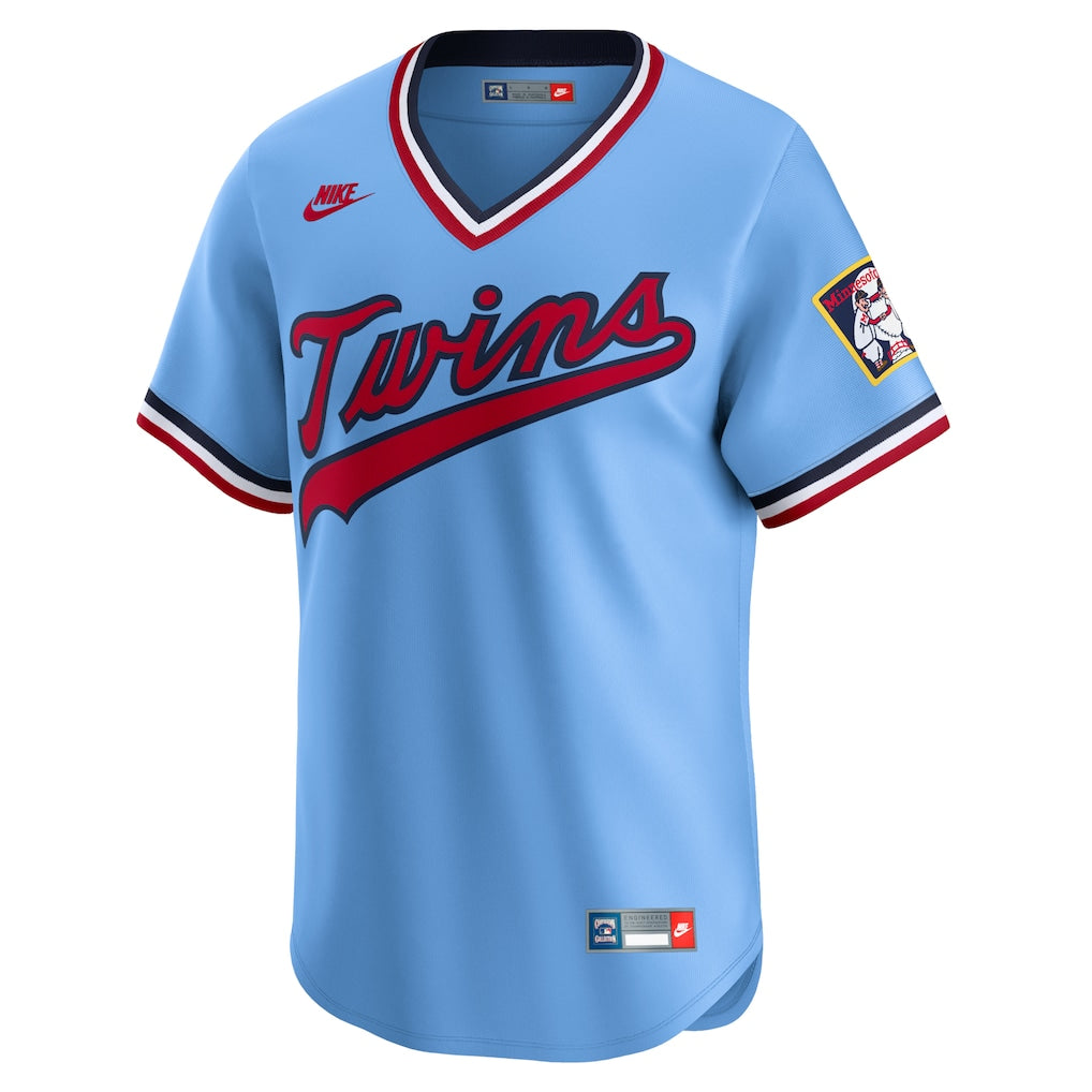 Minnesota Twins MLB Nike Men's Light Blue Cooperstown Collection Limited Jersey