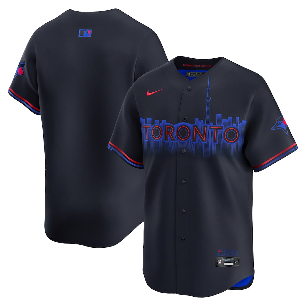 Toronto Blue Jays MLB Nike Men's Navy City Connect Limited Jersey