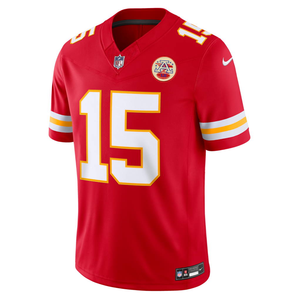 Patrick Mahomes Kansas City NFL Nike Men's Red Vapor F.U.S.E. Limited Player Sewn Jersey