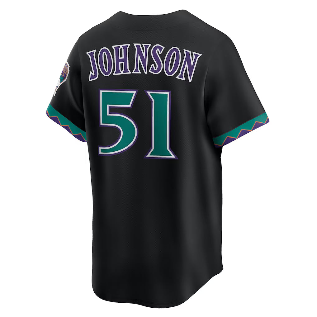 Randy Johnson Arizona Diamondbacks MLB Nike Men's Black Cooperstown Limited Player Jersey