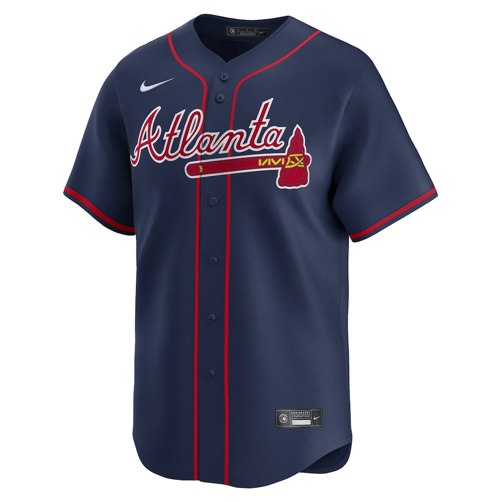 Atlanta Braves MLB Nike Men's Midnight Navy Alternate Limited Jersey