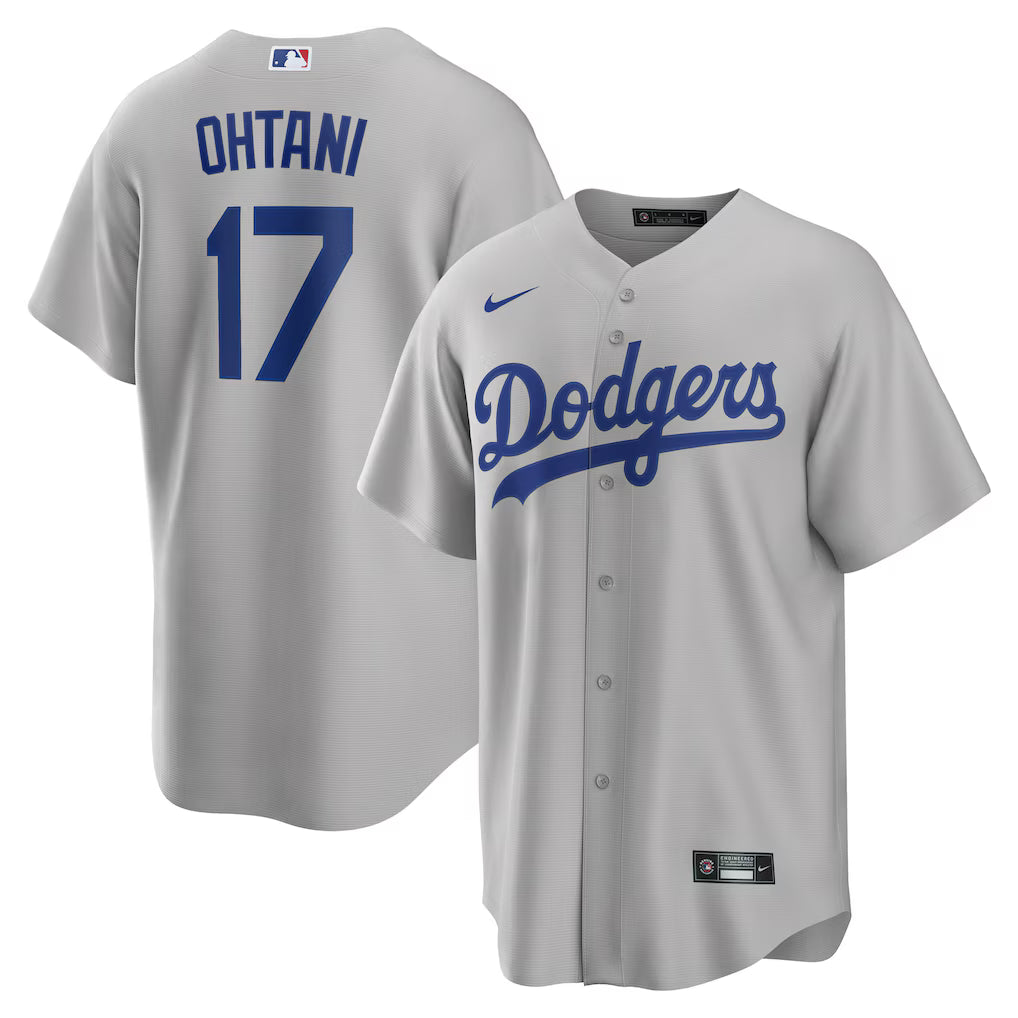 Shohei Ohtani Los Angeles Dodgers MLB Nike Men's Cloud Grey Road Replica Jersey