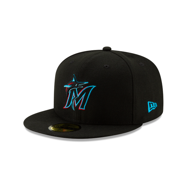 New Era Authentic Collection Miami Marlins On-Field Game 59Fifty Fitted Hat Black