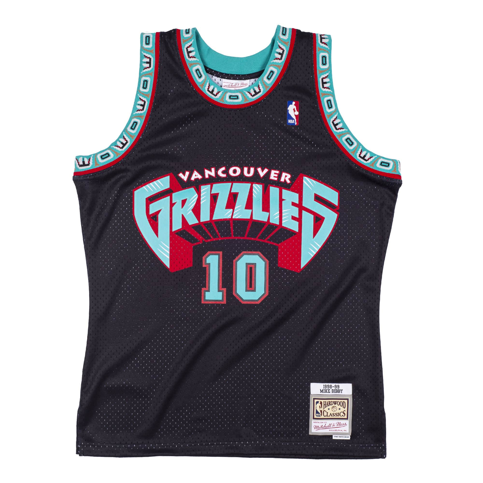 Mitchell newest & Ness NBA Fadeaway Swingman Grizzlies 98-99 Mike Bibby Men's Size L