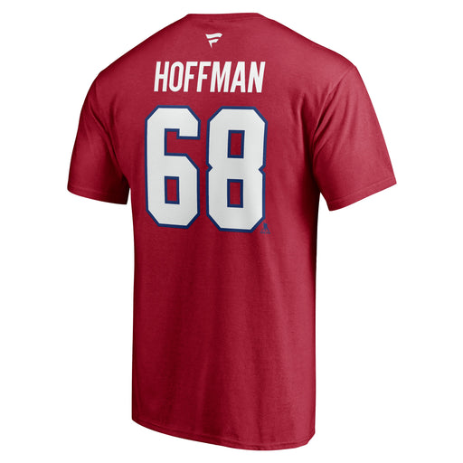 Mike Hoffman Montreal Canadiens NHL Fanatics Branded Men's Red Authentic T-Shirt