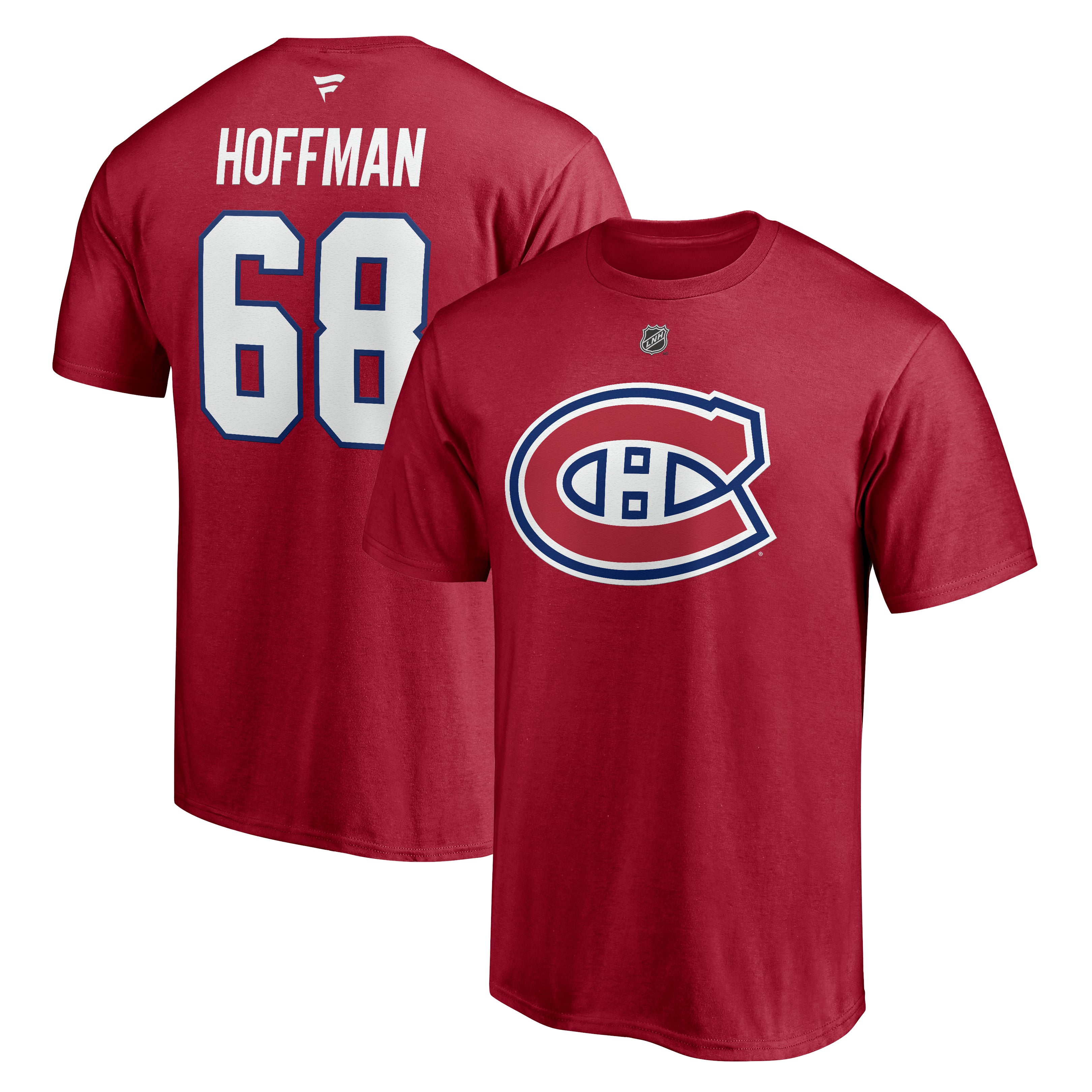 Mike Hoffman Montreal Canadiens NHL Fanatics Branded Men's Red Authentic T-Shirt