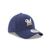 Milwaukee Brewers MLB New Era Men's Navy 39Thirty Team Classic Stretch Fit Hat