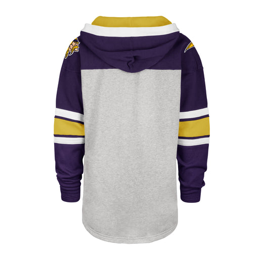 Minnesota Vikings NFL 47 Brand Men's Grey Gridiron Lace Up Hoodie
