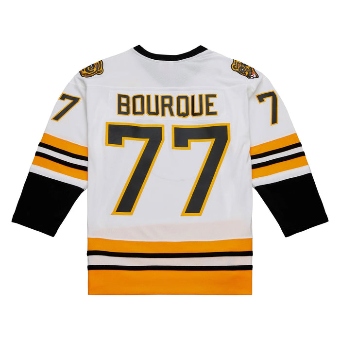 Ray Bourque Boston Bruins NHL Mitchell & Ness Men's White 1989 Blue Line Authentic Jersey