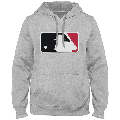 MLB Bulletin Men's Athletic Grey Express Twill Batter Logo Hoodie