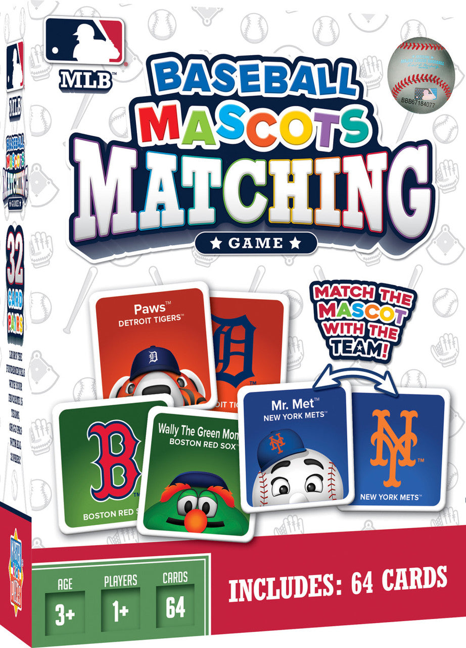 MLB Masterpieces Mascots Matching Game